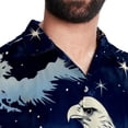 thumbnail image 5 of Starry bird Men's Short Sleeve Beach Shirts, Hawaiian Printed Button Down Summer Casual Unisex Men's Shirts, 5 of 6