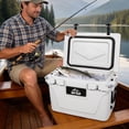 thumbnail image 6 of 50 Quart White Cooler, Ultra-light Insulated Ice Chest – Heavy-duty Hard Sh, 6 of 9