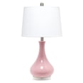 thumbnail image 1 of Elegant Designs Ceramic Tear Drop Shaped Table Lamp, Rose Pink, 1 of 6