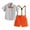 Orange Pants, variant on YTDSCS 2Pcs Baby Kids Summer Gentleman Outfit for Boys,Infant Toddler Cotton lattice Short Sleeve Shirt +Suspender Shorts Pants Kid Clothes for 6 Months -8 Years