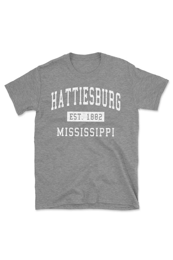 Hattiesburg Mississippi Classic Established Men's Cotton T-Shirt