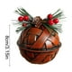 thumbnail image 3 of xihome Juego de 3 adornos colgantes navideños de campanas con textura de hierro vintage para decorar el rbol., 3 of 6