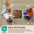 thumbnail image 4 of Design&I 3'x5' Ultra Soft Throw Mat, Distressed Kilim Potbelly Burning Vintage Boho Farmhouse Playful None Fluffy Washable Easy Care Indoor rug for Bedside Hallway, 4 of 7