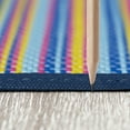 thumbnail image 4 of Bliss Rugs Waterproof Reversible Plastic Straw Striped Outdoor Rug for Patio, Camping, RV, Deck, Porch, Camp | Multi-Color, 5' x 6'11'', 4 of 10