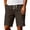 Coffee, variant on Men's Waffle Knit Patch Shorts Elastic Drawstring Casual Breathable Summer Short Pants Soft Comfort for Men Navy 3XL