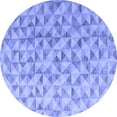 thumbnail image 1 of Ahgly Company Indoor Round Oriental Blue Modern Area Rugs, 7' Round, 1 of 4