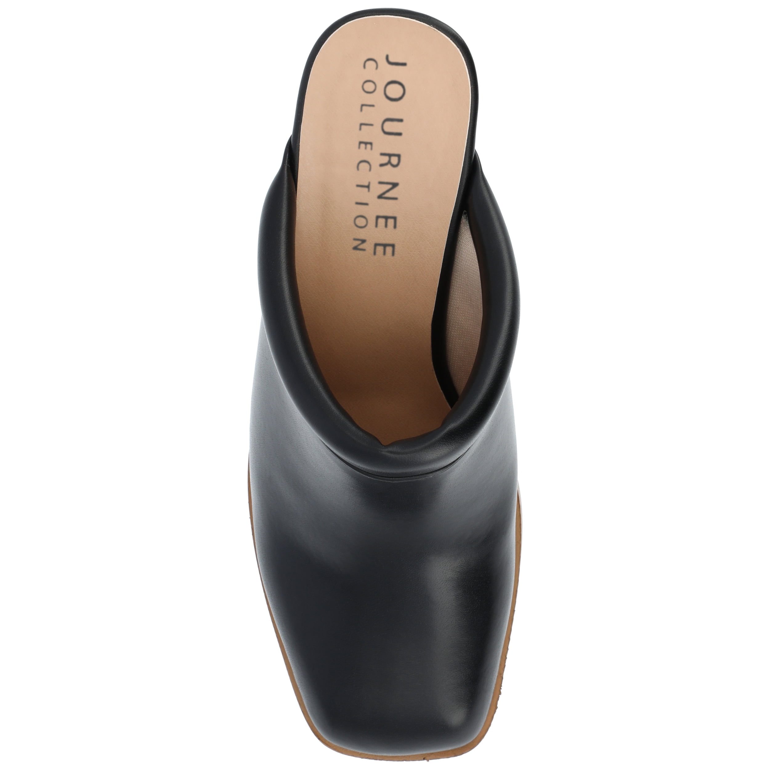 Journee Womens Izara Slip On Platform Mule Pumps