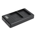 thumbnail image 1 of E5 Battery Dual Charger, Portable Dual Bay Battery Charger Multiple Protection Smart Convenient  For Camera  E5 Battery, 1 of 8