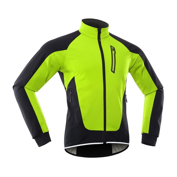 Shieny Cycle Jacket Jersey Men Cycle Jacket Waterproof Windproof Thermal Fleece Bike Jersey Riding Running Autumn Winter Jacket Coat