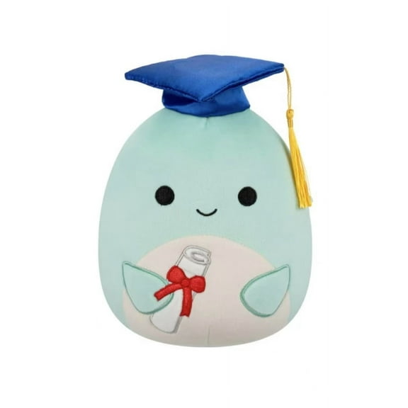 Squishmallows 2025 Original 8-Inch Perry the Mint Graduation Dolphin - Graduation Squad Plush – Cute Soft & Squishy