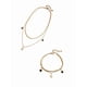 thumbnail image 1 of Juego de pulsera y collar combinado de oro laminado, 1 of 7