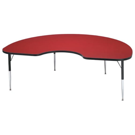 Elementary Height Color Edge Kidney Table