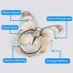 thumbnail image 5 of Naranja-Soporte de anillo ajustable para teléfono celular de 360°, lindo patrón de mariposa, anillo de soporte para teléfono con botón para teléfonos inteligentes, iPhone, 5 of 5