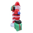 thumbnail image 6 of Fraser Hill Farm 6 ft Tall Welcome Mailbox with Santa, Snowman, and Penguin, Outdoor Blow-Up Christmas Inflatable with Lights and Storage Bag, FHFSASNPGN061-L, 6 of 7
