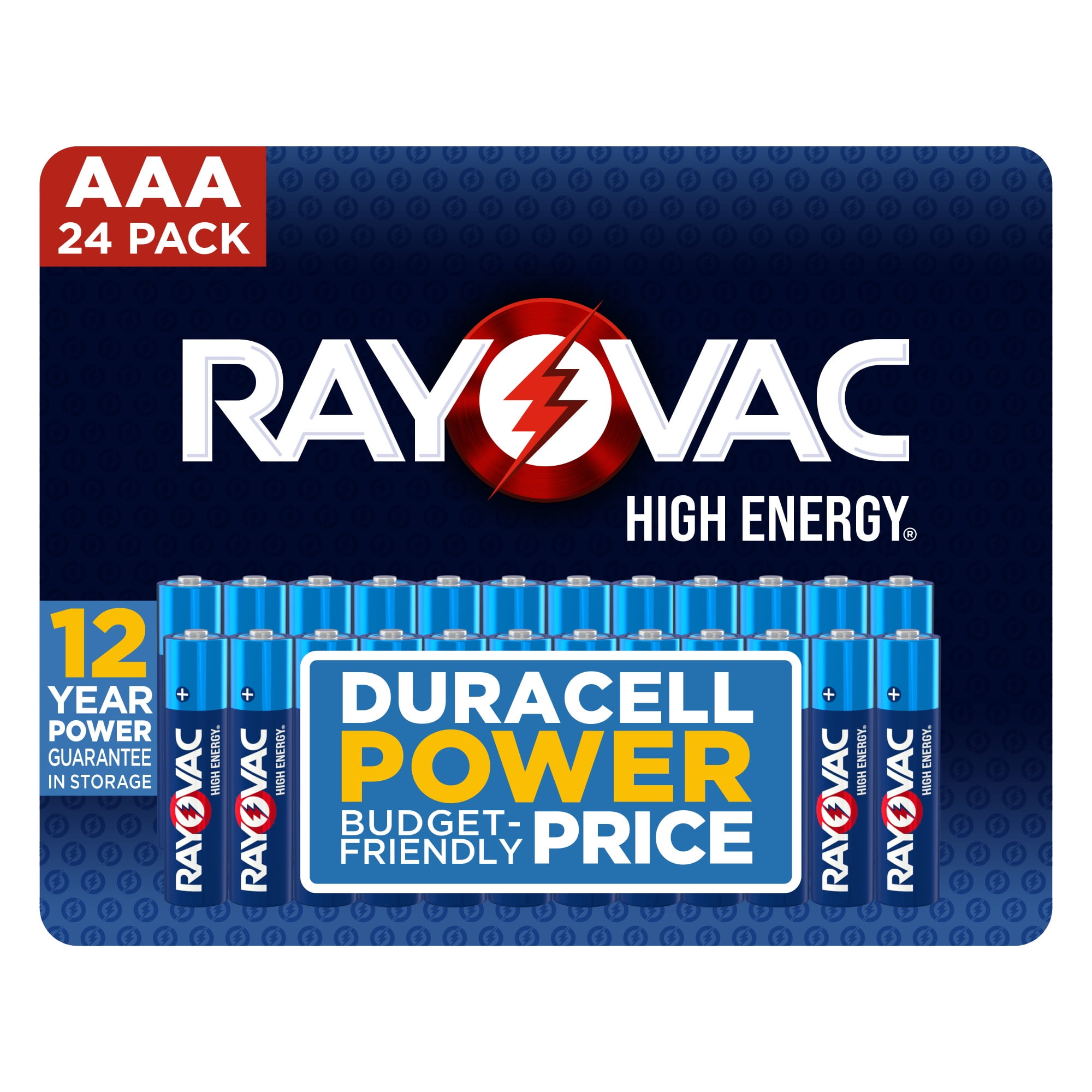 Rayovac High Energy AA Batteries (24 Pack) and AAA (24 Pack) Batteries (48 Pack Total)