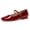 red, variant on Women  Mary Jane Flats Closed Square Toe Ballet Flat Dressy Comfortable Slip on Shoes
