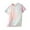 Pink, variant on Little Kids Tie Dye Sun Shirt for Boys Girls Short Sleeve Rash Guard Tshirt Summer Casual Tunic Tee Tops