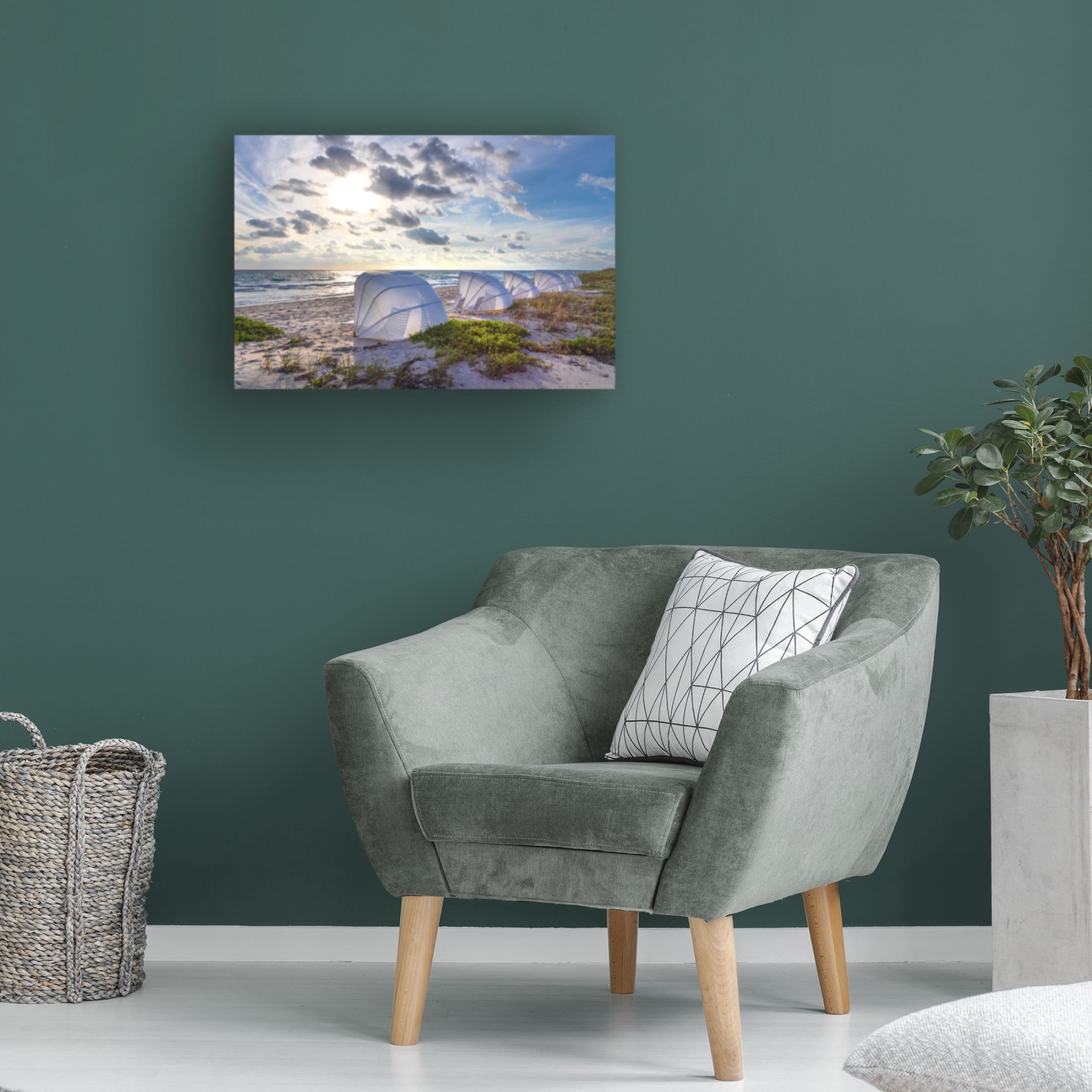 Canvas Wall Art - Celebrate Life Gallery 'Summer Whites' Wall Art for Living Room, Bedroom, or Office Décor by Trademark Fine Art - 32 x 22 Inches