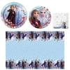 Frozen 2 Birthday Party Tableware Supplies for 24 Guests, Includes Plates, Napkins, and Tablecloths