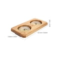 thumbnail image 2 of HINTRMENT Temperature Hygrometer Metal Multi Wall Mountable Design Sauna 1Pack, 2 of 6