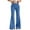 Blue, variant on Womens Sweatpants, Comdrip Women Fashion Casual High Waisted Solid Color Wide Leg Sweatpants Womens Flare Sweatpants Black L