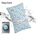 thumbnail image 5 of Kdxio Cotton Pillow Cases 16"x24" Pillowcases,Soft and Breathable Bedroom Pillow Cases-blue Scarf Bear-No Pillow Core, 5 of 5