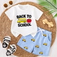 thumbnail image 2 of Tigivemen Toddler Baby Boy Summer Clothes Back To School Outfits Casual Boys 2Pcs Clothing Set Blue,2-3 Years, 2 of 4