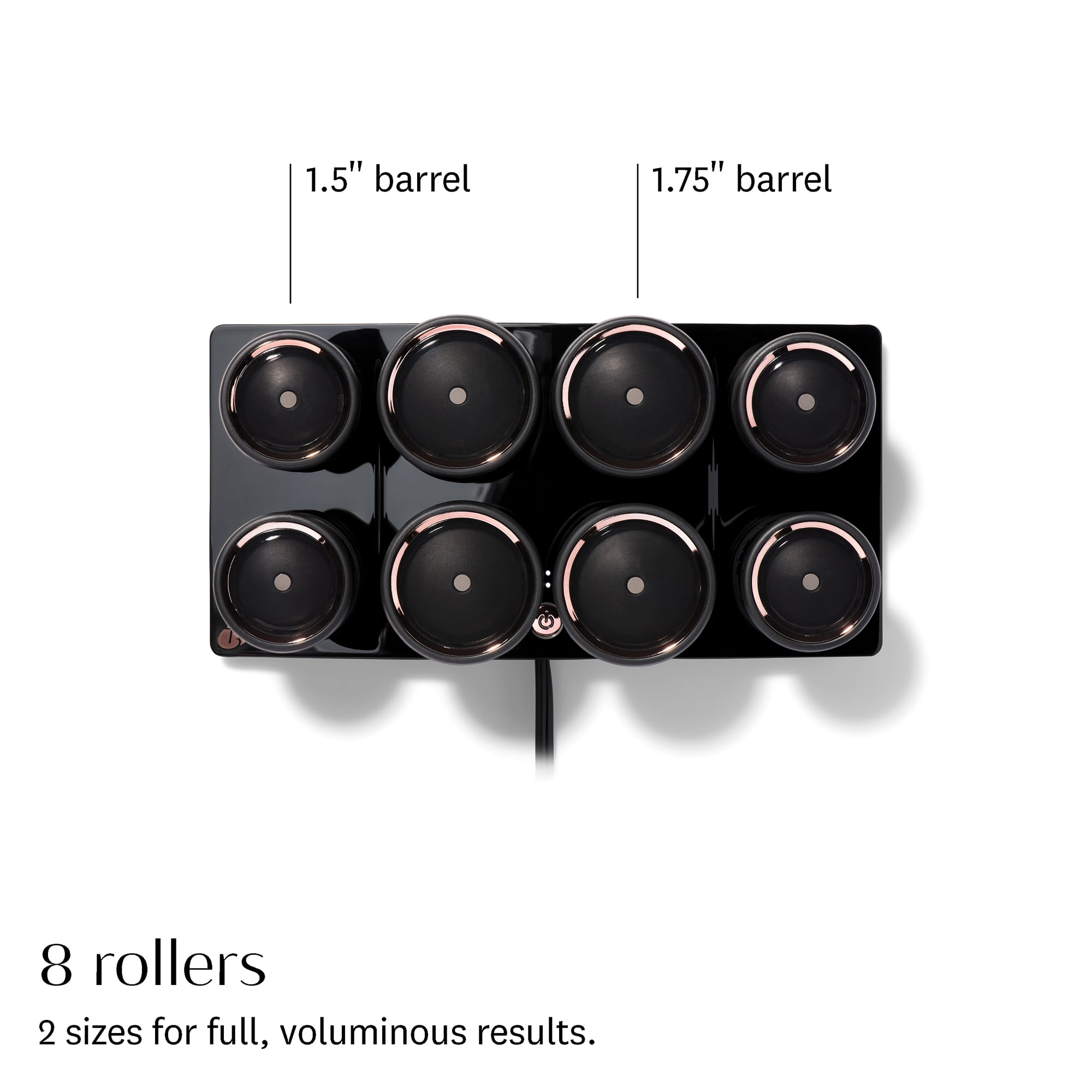 T3 Volumizing Hot Rollers Luxe 1.5" 1.75" Set
