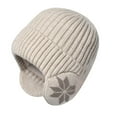 thumbnail image 2 of Idoravan Winter Hats for Women Scrub Cap with Buttons Bouffant Hat with Sweatband for Womens and Mens Beige, 2 of 5