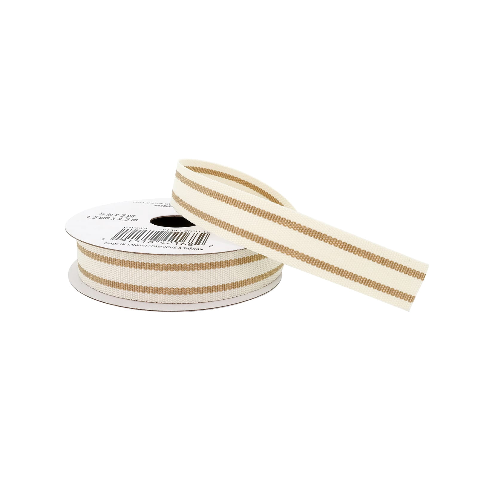 12 Pack: 5/8" x 5yd. Ticking Striped Grosgrain Ribbon by Celebrate It