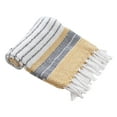 thumbnail image 3 of Hand Woven Cotton Rustic Throw Blankets - All Season Comfort with Tassels (Set of 2, 50x60 inches), 3 of 5