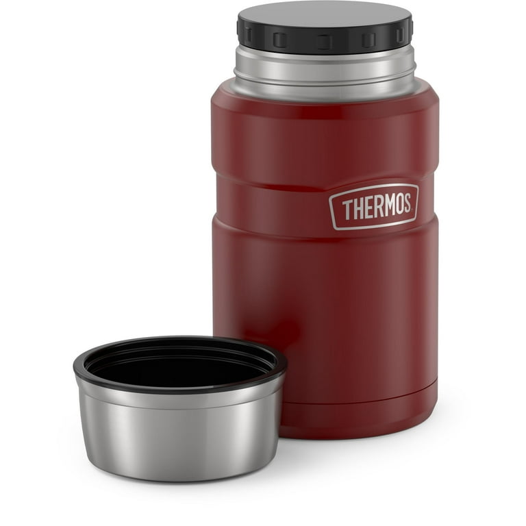 Thermos Stainless King Vacuum-Insulated Food Jar, 24 Ounce, Rustic Red