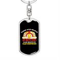 thumbnail image 5 of Cleverness Bitcoin Crypto Stainless Steel or 18k Gold Premium Swivel Dog Tag Keychain, 5 of 16