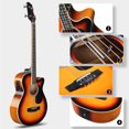 thumbnail image 3 of Ktaxon Full Size Acoustic Electric Bass Guitar Kit, 4 String Electric Bass Guitar with 15W Amp, Bag, Strap, Picks, Strings, Dark Brown, 3 of 9
