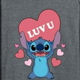 thumbnail image 3 of Lilo & Stitch - Luv U - Men's Long Sleeve T-Shirt, 3 of 5