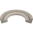 thumbnail image 6 of Meridian Furniture Infinity Brown Boucle Fabric 8pc. Modular Sectional, 6 of 11
