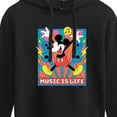 thumbnail image 3 of Disney - Mickey Music Is Life - Juniors Cropped Pullover Hoodie, 3 of 5