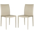 thumbnail image 2 of Safavieh Karna Modern Fully Upholstered Dining Chair, Set of 2, 2 of 9