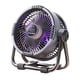thumbnail image 3 of Ventilador de camping exterior con luz, recargable por USB, para barbacoa, hogar, senderismo Gris, 3 of 9