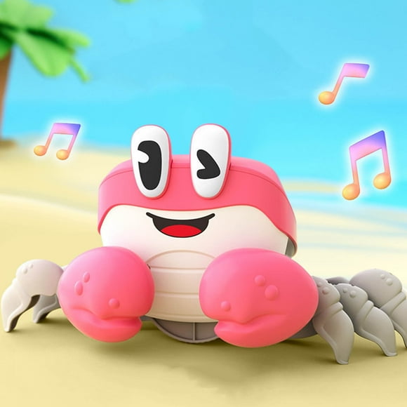 Learning Education Toys,Handheld Games for Kids,Crawling Crab Baby Toy 2025 New Infant Toys Moving Walking Dancing Crawling Crab Toys for Babies Interactive Sensory Toy with Light and Sound Baby Li