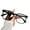Black, variant on Opvise Unisex Summer Sunglasses Retro Color-changing PC Lens Anti-UV Block Sunlight Vacation Beach Spectacles Outdoor Eyewear Khaki