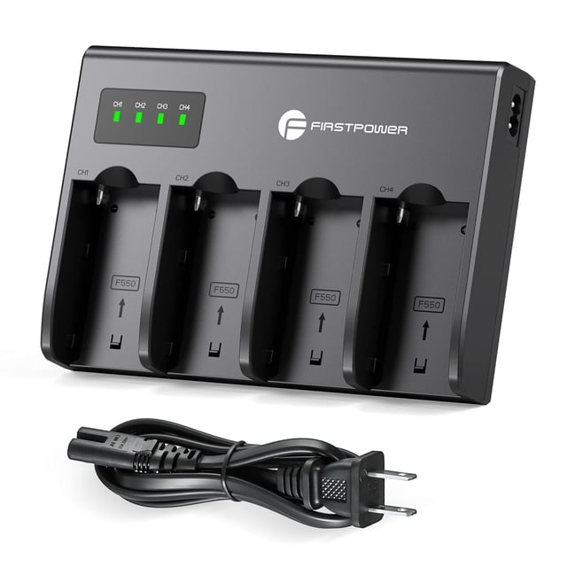 Cargador de batería FirstPower de 4 canales para la serie Sony NP-F