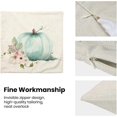 thumbnail image 6 of Fall Decor Pillow Covers 16x16 Inch Set of 2 Autumn Teal Watercolor Pumpkin Throw Pillows for Couch Thanksgiving Harvest Pink White Flower Indoor Decorative Cushion Cases for Bed Decorations, 6 of 6