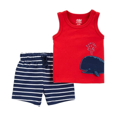 - Tank top and shorts outfit, 2 pc set (baby boys)