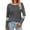 Dark Gray, variant on ZUKMRJPC Womens Crewneck Sweatshirts Casual Long Sleeve Patchwork Pullover Fall Winter Regular Fit Soft Cozy Cotton Tops