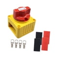 thumbnail image 2 of Interruptor de desconexión,Interruptor de desconexión de batería de 12-24 V CC para trabajo pesado,Kit de interruptor de batería Interruptor de corte de energía Amarillo,Interruptor de, 2 of 9