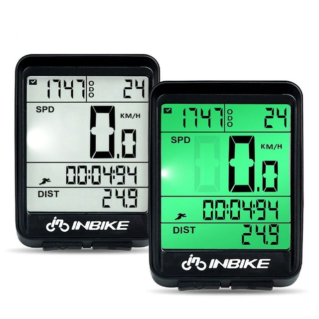 Waterproof Wireless Bicycle Speedometer Digital Bicycle Computer Speedometer Odometer Wireless for Training Hiking Climbing Riding