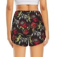 thumbnail image 2 of Lsque Vintage Gaming Printed Women's Running Shorts with Liner Pockets,Elastic Quick Dry Workout Athletic Gym Yoga Shorts,Womens High Waist Shorts-Large, 2 of 9