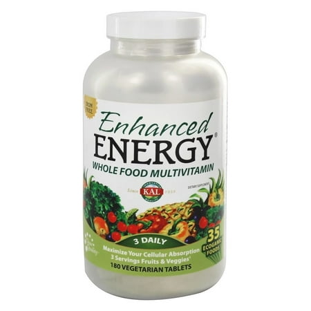 UPC 021245710080 product image for Kal - Enhanced Energy Whole Food Multivitamin Iron Free - 180 Vegetarian Tablets | upcitemdb.com