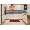 thumbnail image 6 of Ahgly Company Machine Washable Indoor Rectangle Contemporary Saffron Red Area Rugs, 8' x 10', 6 of 7